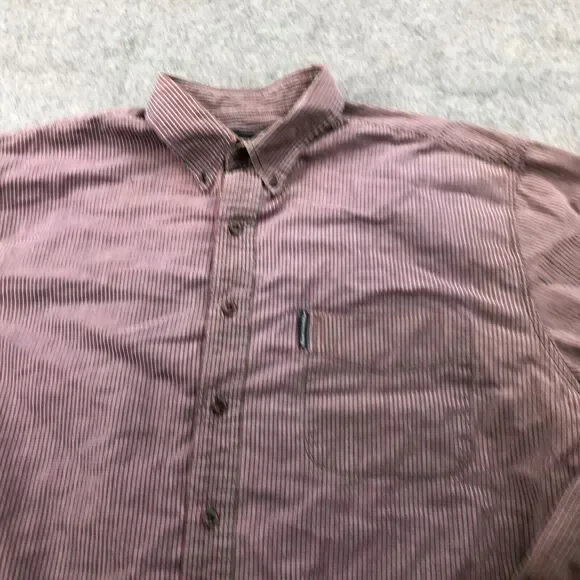 Vintage Abercrombie Fitch Shirt Men XL Red Check Long Sleeve Button Up - Picture 6 of 11